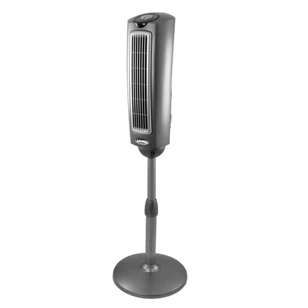 Lasko 2535 52" Space Saving Oscillating Pedestal Fan gray Bed Bath & Beyond 14689156